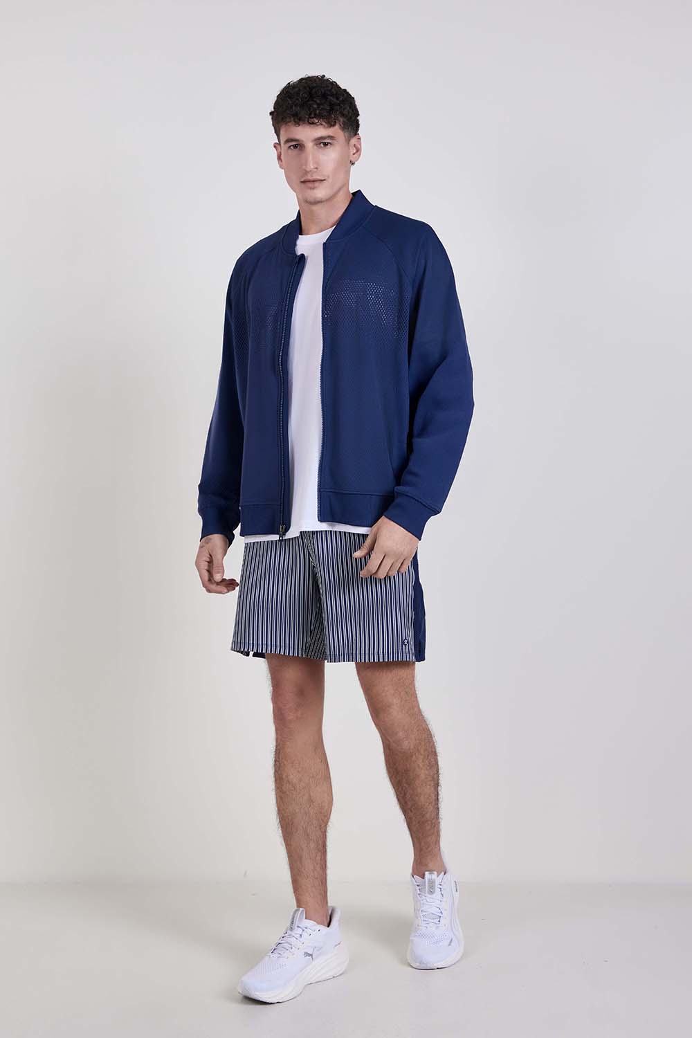 Mesh-Panelled Tennis Short 7''